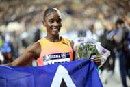 Julien Alfred on the Brussels Diamond League (Image Source: Getty)